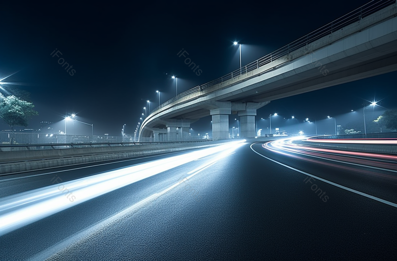 快速路夜晚城市高架路,高清,摄影图,摄影图片,图片大全,摄影图免费下载